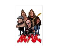 bnyesa Poster su tela ACDC Rock Band 7, decorazione per camera da letto, ufficio, camera da letto, regalo, 30 x 45 cm