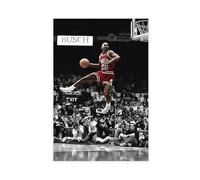 bnyesa Poster su tela con Michael e Jordan Slam Dunk, decorazione per camera da letto, ufficio, camera da letto, regalo, 50 x 75 cm
