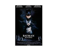 bnyesa Poster su tela, motivo: Batman Returns 1992, motivo: supereroe americano del film cinematografico, decorazione per camera da letto, ufficio, camera da letto, regalo, 30 x 45 cm