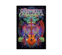 bnyesa Poster su tela, motivo: Santana, Rock Band, decorazione artistica da parete, per soggiorno e camera da letto, 30 x 45 cm
