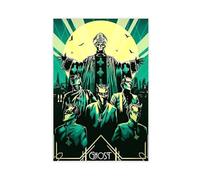bnyesa Stampa artistica da parete con Ghost Swedish Rock Band Poster su tela per soggiorno e camera da letto, 30 x 45 cm
