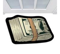 BnyHjir Tappeti per camera da, zerbini, banconota da 100 dollari, tappeto da cucina, morbido velluto di, antiscivolo, decorazione per la stanza, 50 x 80 cm