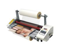 BNZCZY Laminatrice di Riempimento A Freddo A Caldo,Macchina di Laminazione 0-180℃ con Controllo della Temperatura per Documenti Foto Schede Tessere Uso Commerciale(Size:i9350T,Color:Bianco)