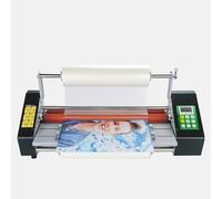 BNZCZY Laminatrice di Riempimento A Freddo A Caldo,Macchina di Laminazione 0-180℃ con Controllo della Temperatura per Documenti Foto Schede Tessere Uso Commerciale(Size:i9350,Color:Bianco)