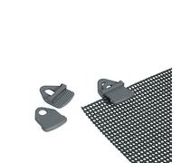 Bo-Camp 4217000 - Clip per telo, 4 unità, grigio