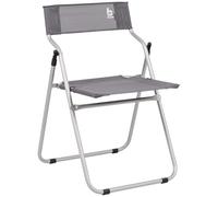 BO-CAMP BC Silla plegable Albany grigio per campeggiatori e outdoor, per comfort e praticità all’aperto