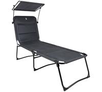 BO-CAMP BC Tumbona con mosquitera Air grigio per campeggiatori e outdoor, per comfort e praticità all’aperto
