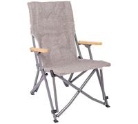 BO-CAMP BC UO Silla plegable Chelsea grigio per campeggiatori e outdoor, per comfort e praticità all’aperto