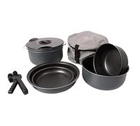 Bo-Camp Campeggio Set di 7 pentole Nero 1,1/2,5/4,4 l