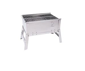 Bo-Camp Compact Deluxe Barbecue in Acciaio Inox, Argento, 33 x 22.5 x 27.5 cm