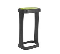 Bo-Camp - Contenitore per rifiuti con coperchio ribaltabile, 120 litri, colore: Verde/Nero