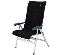 Bo-Camp Cuscino in spugna per sedia con schienale alto, per giardino, campeggio, colore antracite