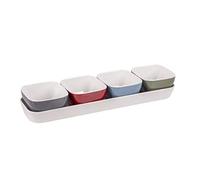Bo-Camp Melamine, Set Snack Unisex-Adulto, Multicolore, Taglia Unica