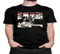 Bo-N Jo-VI Cross Road Men's T-Shirts Round Neck Short Sleeve T-Shirt Black S
