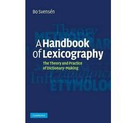 Bo Svensén A Handbook of Lexicography (Tascabile)