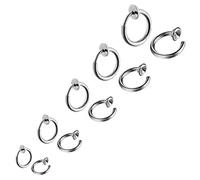 Bo Win 5 Paia Acciaio Inossidabile Orecchini Clip Uomo Donna Bambina Maschili Orecchini Calamita Magnetici Ear Cuff Non Piercing Anello Orecchini Cerchio Piccoli Orecchini Finti Senza Buco Argento