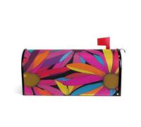 Boa Coneflower Floreale Colorato Decorativo Cassetta postale Coperture magnetiche per l'inverno unico patrick mailbox copre magnetico dimensioni standard copertura para buzon