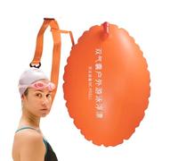 Boa da nuoto per acque libere, boa gonfiabile in acqua aperta, altamente visibile, con doppie camere d'aria, per uomini e donne, appassionati di fitness e amanti dello sport