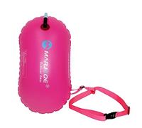 Boa da nuoto per migliorare l'allenamento in acqua e la visibilità, galleggiante di sicurezza rosso rosa per nuoto in acque libere, attrezzatura da triathlon, in PVC