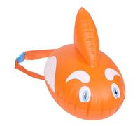 Boa da Traino Gonfiabile in Pvc Arancione Doppia Camera | Nuoto in Piscina e Viaggio, Forma Simpatica, Stabilità e Galleggiamento Migliorato, Uso Pratico