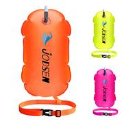 Boa di Nuotata,Galleggiante Da Nuoto All'aperto,Boa Gonfiabile Borsa Asciutta Traino,Per Triathlon Snorkeling, Nuoto In Acque Libere Accessori L'allenamento Corsa,Bolla Altamente Visibile (Arancia)