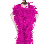 Boa di piume 180 cm - Burlesque, costume da burlesque, copricapo lungo XL grande sciarpa Boa piume, per carnevale, per fai da te, ali d'angelo, indiane, adulti, rosa
