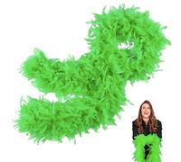 Boa di piume blu reale, per donne e ragazze, 80 g, 2 m, boa di piume di tacchino naturale, per feste, per adulti, bambini, matrimoni, lauree, Halloween, feste di Natale