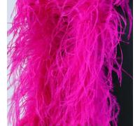 Boa di piume di struzzo bianco da 2 metri, 10/15 strati, soffice boa di piume di struzzo per costumi, decorazione per abito da sposa, rosa, 15 strati, 2 metri