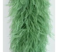Boa di piume di struzzo bianco da 2 metri, 10/15 strati, soffice boa di piume di struzzo per costumi, decorazione per abiti da sposa - verde waniline - 10 strati da 2 metri