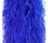 Boa di piume di struzzo bianco da 2 metri, 10/15 strati, soffice boa di piume di struzzo per costumi, decorazione per abiti da sposa, blu e, 15 strati, 2 metri