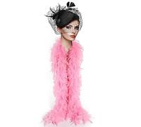 Boa di piume viola da 2 m/2 m, con occhiali da sole senza montatura a cuore, 80 g, piume di tacchino naturali, per travestimenti, per ragazze, balli, matrimoni, feste, cosplay, Halloween, Love Tour