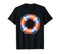 Boa di salvataggio nautico colori vivaci acqua Maglietta