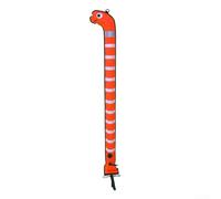 Boa di sicurezza subacquea SMB in nylon e gomma a forma di anguilla marina per segnalazione subacquea e consapevolezza delle navi durante le immersioni subacquee (arancione)
