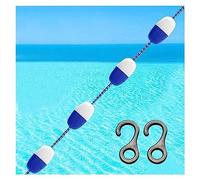 Boa divisoria per Piscina da 10 piedi/30 piedi/50 Piedi, Linea di Divisione per Gare di Nuoto Professionale con 2 Ganci, divisore