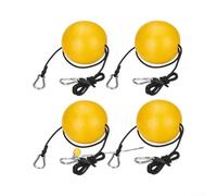 Boa galleggiante con corda elastica da 1,3 m per una migliore consapevolezza della posizione dell'ancoraggio durante kayak e immersioni (4 pezzi)