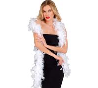 BOA IN PIUME BIANCO CM.180 ACCESSORI CARNEVALE