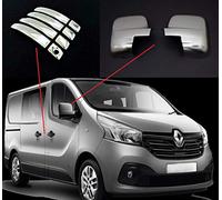 Boa Line - Coprimozzi cromati e copri maniglia per porta, compatibili con Opel Vivaro 2014-2018