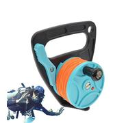 Boa marcatrice per immersioni, 45 m, resistente, con cricchetto | Mulinello compatto per kayak con arresto per pollice per immersioni subacquee sicure, snorkeling, speleologia e cave