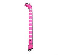 Boa per immersioni subacquee SMB, 0,5 m/,2 m, in nylon, a forma di anguilla di mare, con strisce riflettenti, per subacquei sotto il segnale, arancione (1,2 m x 15 cm, rosa)