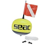 SEAC Boa Sferica Fluorescente di Segnalazione con Bandierina e Sagola 25 mt Unisex Adulto, Giallo, 57 cm
