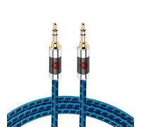 BOAACOUSTIC JIB Cavo Audio Jack 3.5 Maschio Maschio Audiofila, Cavo Aux macchina HiFi Stereo Audio Mini Jack Nylon Intrecciato per Cuffie, Smartphone, Autoradio, Hi-Fi System, TV, Laptop 0.5m