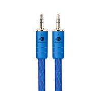 BOAACOUSTIC JIB Cavo Audio Jack 3.5 maschio maschio Cavo Aux 3.5mm S- OCC HiFi Stereo Cable Audio Mini Jack Nylon Intrecciato per Cuffie, Smartphone, Autoradio, Hi-Fi System, TV, Laptop 1M
