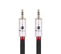 BOAACOUSTIC JIB Cavo Audio Jack 3.5 maschio maschio Cavo Aux Macchina Alta Qualità HIFI, mini Jack 3.5 mm to mini Jack per iPad, iPod, Telefono Cellulare, Macchina, MP3 1.5 metri Nero