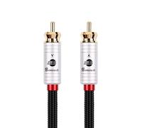 BOAACOUSTIC JIB Cavo Coassiale Audio digitale Cavo RCA Audio Alta Qualità para Subwoofer, Maschio/Maschio Connettori Placcati Oro 24K, S/PDIF Digitale, per Home Theater, Sistemi Hi-Fi 3m