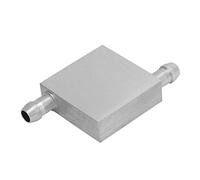 Boaby Blocco di raffreddamento ad acqua in alluminio, blocco di raffreddamento ad acqua in alluminio Waterblock Cooler Cooling Water Head Light & Right Effluent(40 * 40 * 12mm)