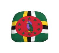 BOAIHH Bandiera del Commonwealth della Dominica Car Poggiatesta Cover 1 Pz Universale Elastico Stile Unico Previene L'usura quotidiana e gli strappi