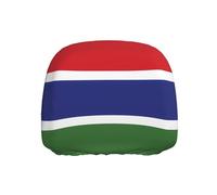 BOAIHH Bandiera del Gambia Car Poggiatesta Cover 1 Pz Universale Elastico Stile Unico Previene L'usura quotidiana e gli strappi
