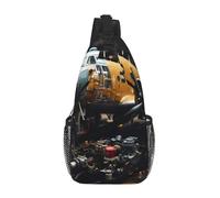 BOAIHH Borsa da petto di grande capacità del macchinario dell'aeromobile dell'annata comoda e decompressiva adatta per il lavoro di viaggio e all'aperto