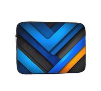 BOAIHH Borsa per computer leggera, motivo con stampa di orizzonte scintillante, adatta per viaggi d'affari, lavoro, pendolarismo, Nero , 15 inch