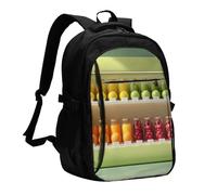 BOAIHH Espositore per succhi di frutta, zaino di grande capacità, scomparto indipendente per computer, sollievo dalla pressione, design per pendolarismo